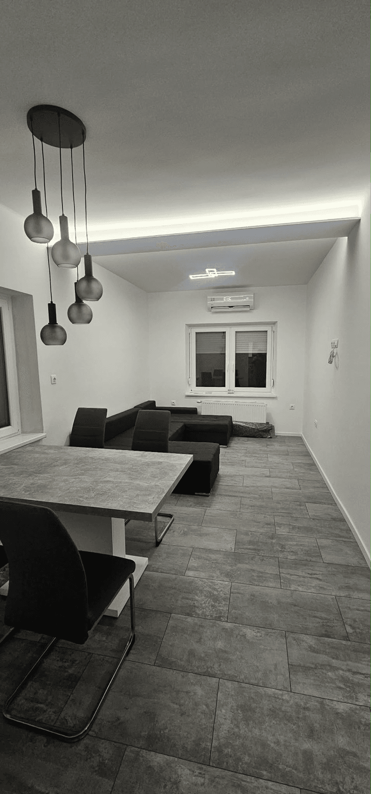 Teljes átépítés — nappali kész